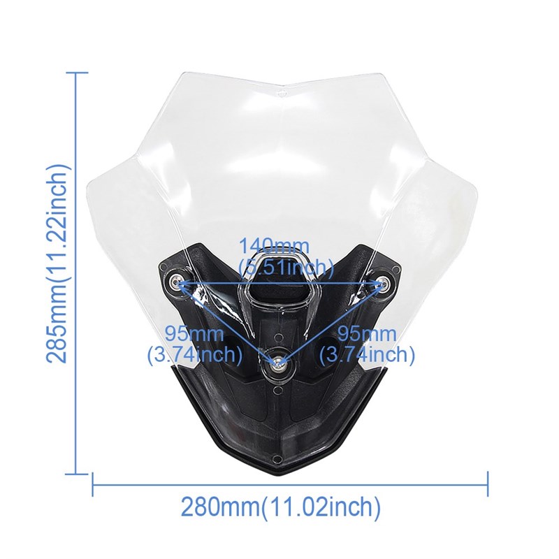 NEW Motorcycle Accessories Screen Windshield Fairing Windscr