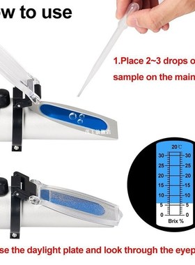 Refractometer 0~32% RHB-32ATC Optical Sugar Food Beverages A