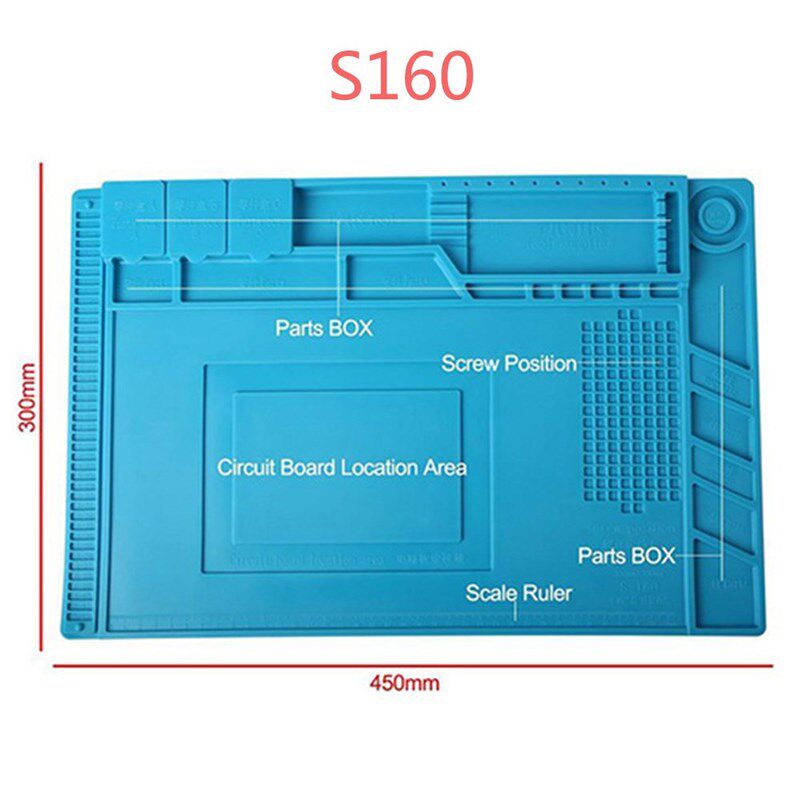Silicone Pad Desk Platform 45x30cm for Soldering Station Iro