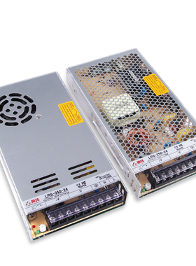 明纬LRS-200/250/350W400-12V16A 24V1L0A工业监控开关电源48V 36
