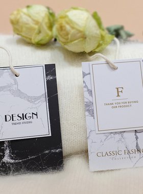 服装吊牌定做衣服商标吊牌项链吊牌订做logoP韩版女装童装吊牌定