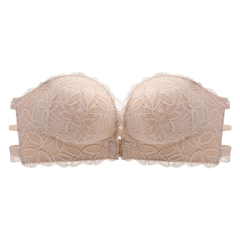 无肩带内衣女小胸聚拢防滑显大蕾丝前扣美背文胸隐形防走光裹胸,女士内衣/男士内衣/家居服,文胸,淘宝优惠券,粉丝福利购,淘宝优惠卷