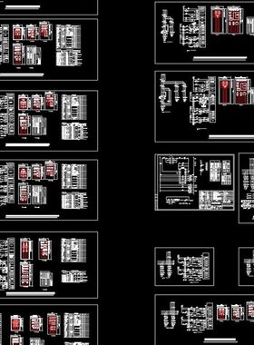 99D常用风机控制电n路图CAD图纸 常用风机、水泵控制原理图电路图