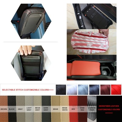Car Accessories Microfiber Leather Center Console Lid Armres