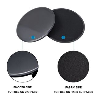 速发2 PCS Exercise Disc Slider Fitness Core Sliders Dual Sid