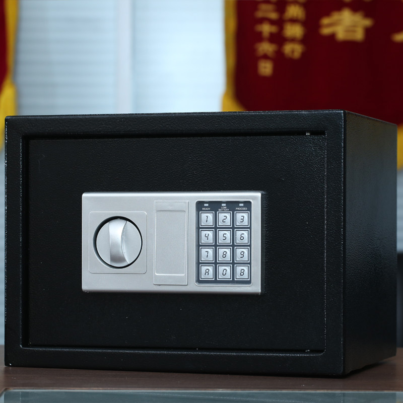 万泰25E保险箱家用小型保w险箱迷你全钢保险柜办公商用入墙包邮