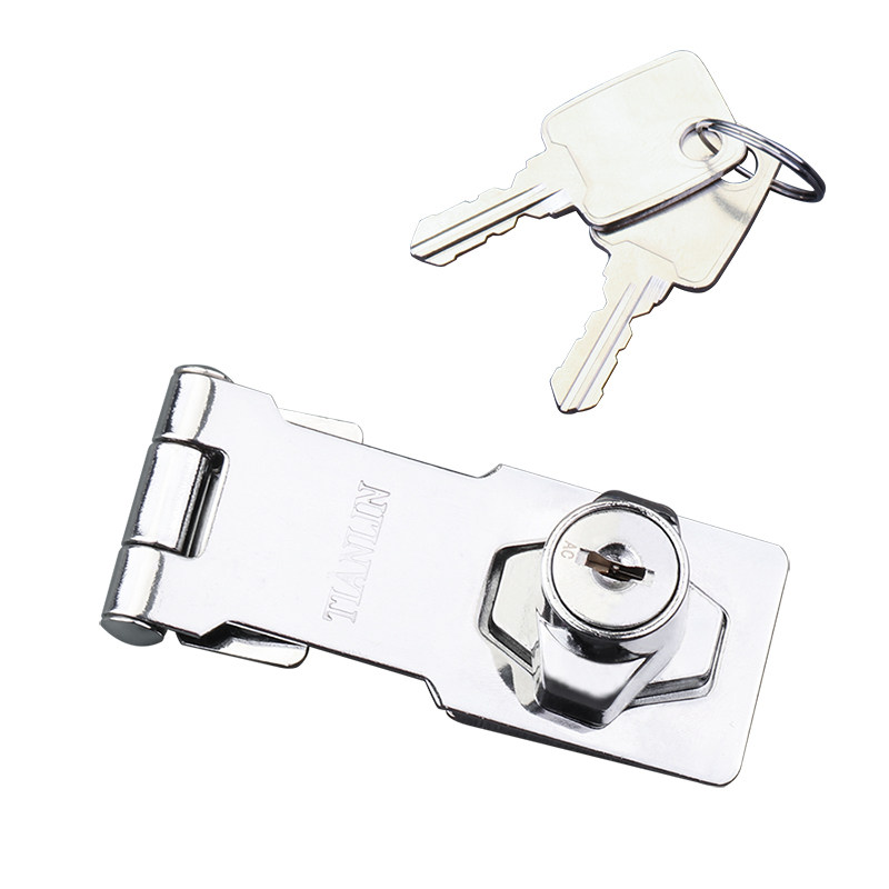 免打孔冰箱锁防偷吃冰柜锁防盗带锁商用厨子锁抽屉锁免开孔柜子锁