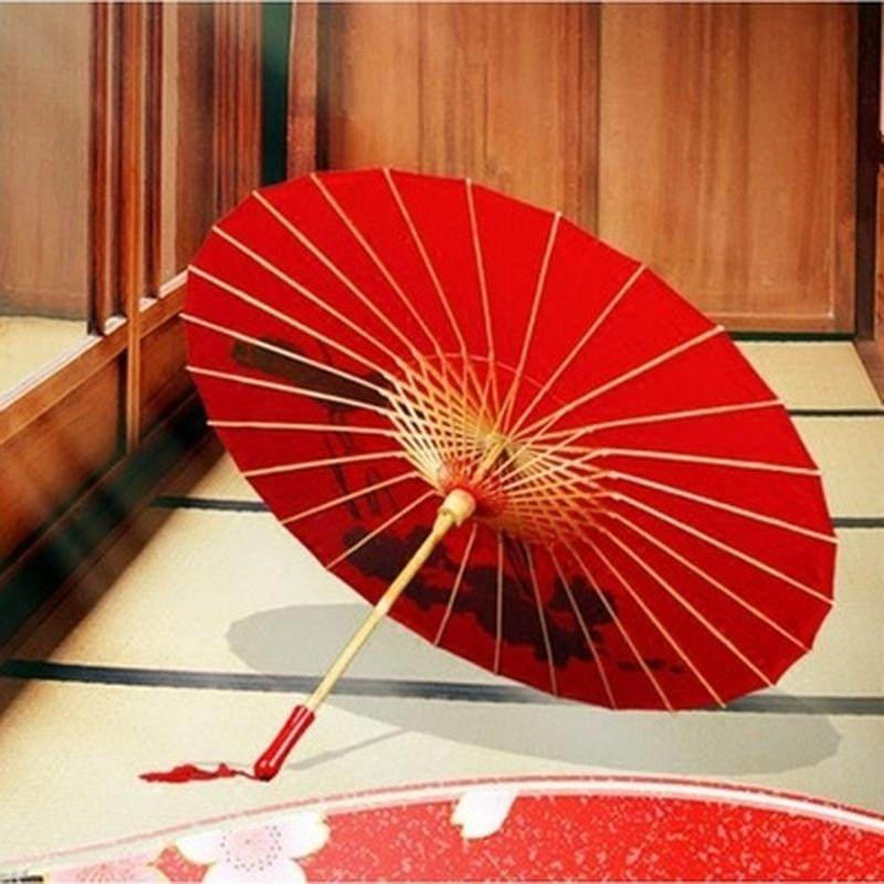 古典舞蹈道具油纸伞表演结婚伞江南红色跳舞流苏伞走秀复古风花.