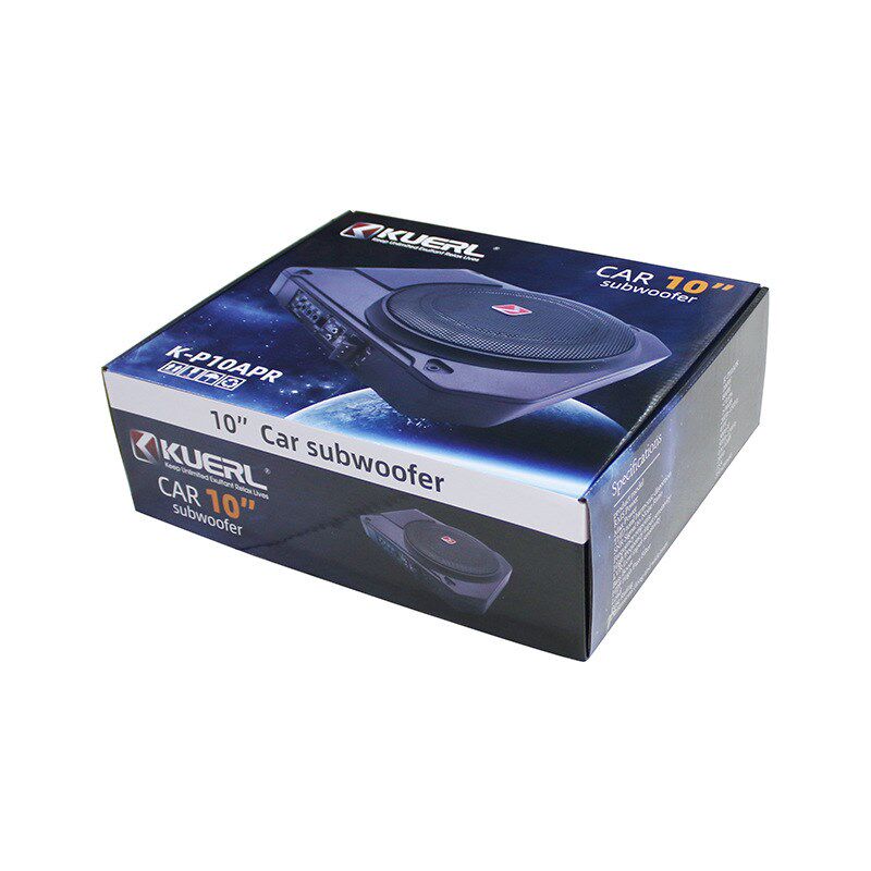 10寸车载音响改装小钢炮12V有源大功率超薄.汽车低音炮