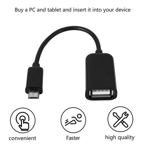 Micro USB Male To Female USB Host Cable OTG Mini USB Cable