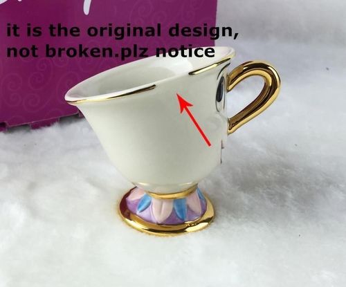 Cartoon Beauty And The Beast Teapot Mug Mrs Potts Chip Tea P