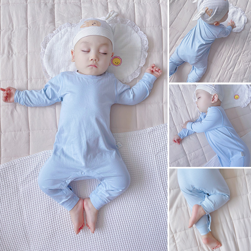 婴儿连体衣夏季薄款初生宝宝长袖睡衣空调服哈衣秋季打底内衣爬服,童装/婴儿装/亲子装,连身衣/爬服/哈衣,淘宝优惠券,粉丝福利购,淘宝优惠卷