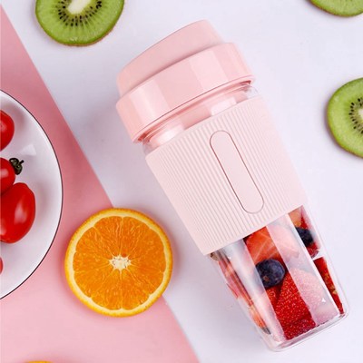 推荐2 Set Blender Fruit Juicer Cup Mini Cordless Travel Mixe