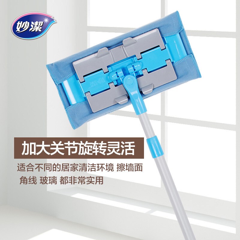 ZZ8N易洁耐拖夹布拖免手洗懒人干湿两用地拖木U地板平板拖把夹