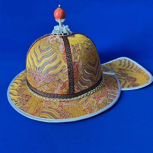 男童蒙古帽子尖顶蒙古族儿童王爷C帽男孩少数民族舞蹈演出表演帽