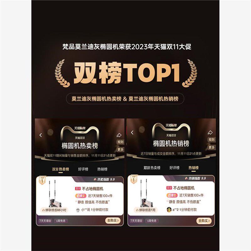 梵品小木马椭圆机家用健身运动器材小型静音椭圆仪美步太空漫步机