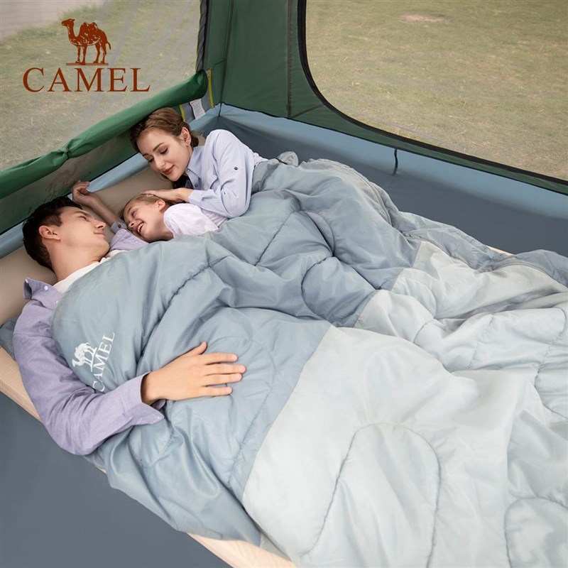 推荐Double sleeping bag outdoor camping adults light, thin,