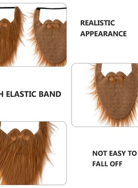 Fake Beard Props Funny Costume Mustache Halloween Party Mou