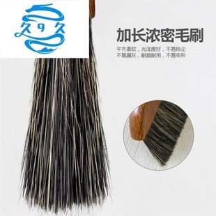 博实木加长杆丽猪鬃扫把扫地扫帚单个家用神器雅软毛扫把无伤家具