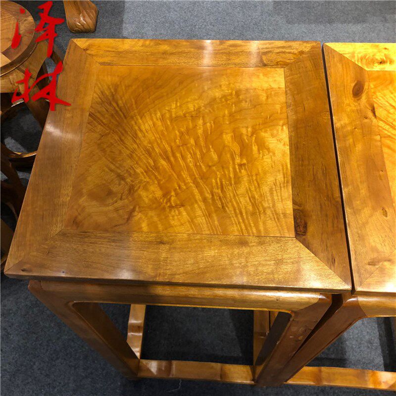 小叶金丝楠木花架摆件孙卯结构家具工艺礼品家居饰品小叶桢楠架子