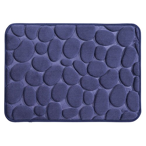 速发InterDesign Bathroom, 24“ x 17“ Memory Foam Pebbl