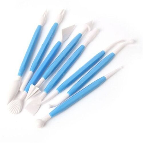 8pcs/Lot Fondant Cake Pastry Carving Cutter 16 Patterns Flow