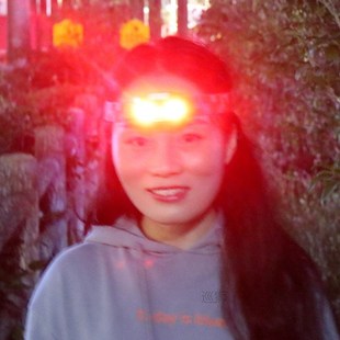 Headlamp White Red XPE Induction Rechargeable Finger Hea LED