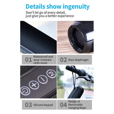 TG117 Bluetooth Speaker Portable Wireless Speaker Sound Syst