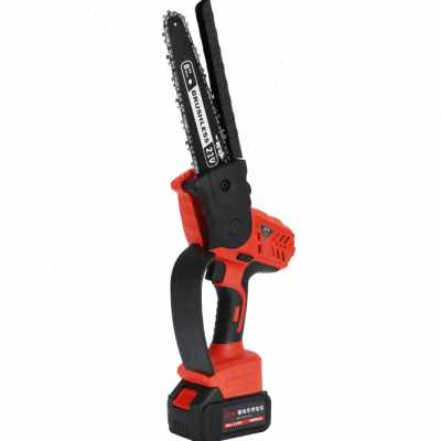 新品新款锂电链条锯手持家用充电B式户外伐木修枝电锯单手锯无刷