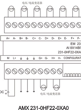 兼容西门子S拟-220扩展模块EM231/232/235模7量模块231-0HF20-0XA