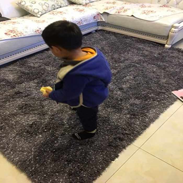 高档加厚加旗弹力丝地毯卧室满铺床边现代简约客V厅沙发茶几长