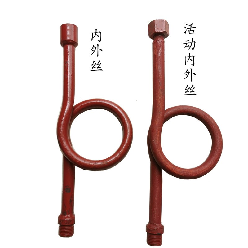 现货高压无缝压力表弯管蒸汽压力表缓H冲弯管沉水弯管红表弯管存