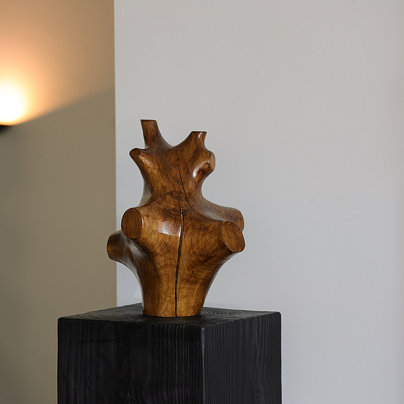 形上实木手工雕塑艺术摆件碳化木柱子底座民宿玄关楼梯转角黑墩子,家居饰品,落地摆件,淘宝优惠券,粉丝福利购,淘宝优惠卷