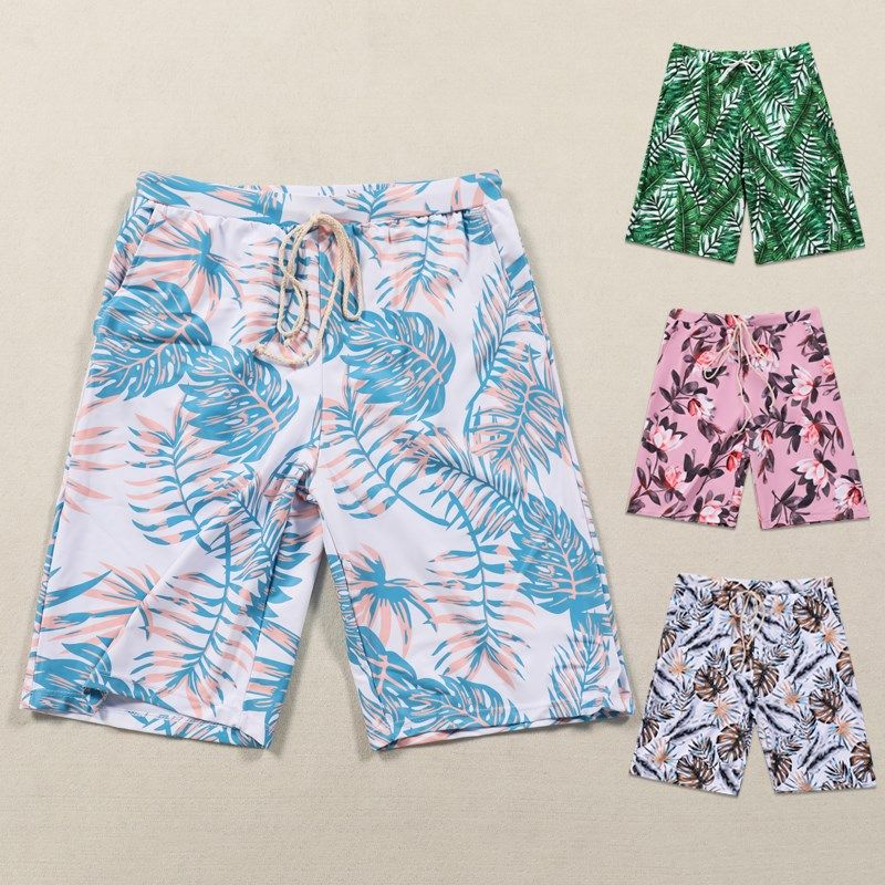 男士沙滩裤可下水冬天泡温泉2022年新款大码泳裤速干五分度假泳衣