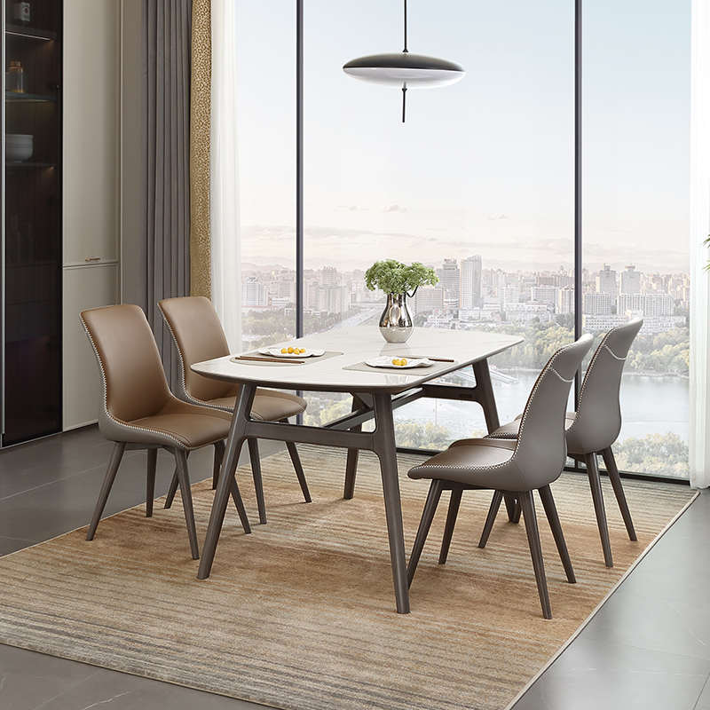 板岩餐桌简约全门店包 现代 轻 同  880125 家居软 款友奢餐椅