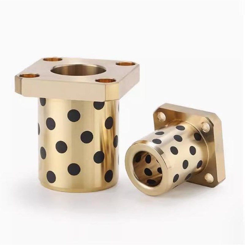 铜合金中间式圆法兰一体无油衬套铜套OFR21 MPCZ8 10 12 13 16 20