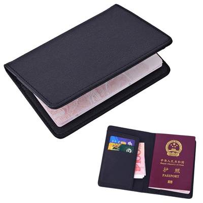 速发Passport Cover Leather Man Women Travel Passport Holder