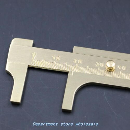 热销80mm Vernier Caliper Brass Handy Sliding Gauge Pocket Ru