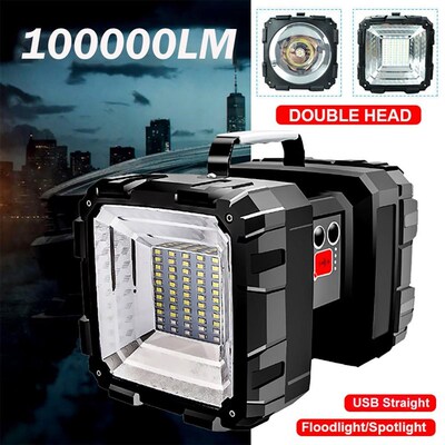 LED Spotlight Flashlight Work Lamp Rechargeable Torch Handhe