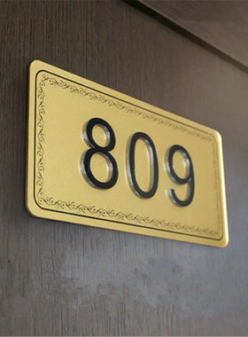 Modern House Numbers Acrylic Home Hotel Room Apartt Door Num