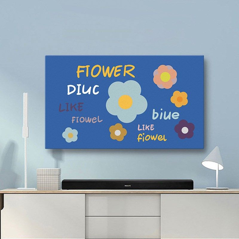 电视机防尘罩新款文艺小清新55寸65寸75寸弹力全包液晶电视保护套