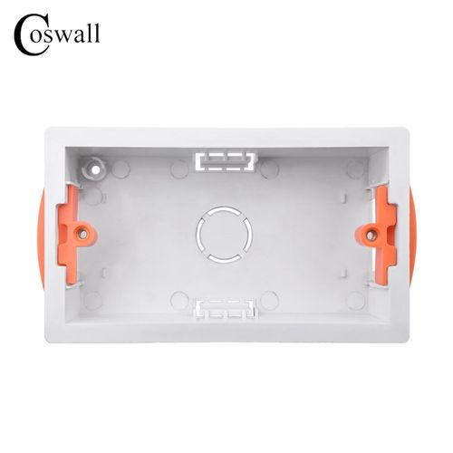 86/146/17j2石膏板专用暗盒 空心墙柜体插座底盒双盒 英式接线盒