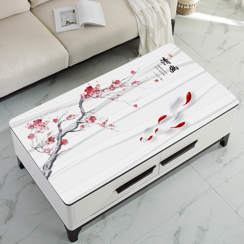 大理石客厅茶几垫桌垫长方形餐桌布免洗防油防水防烫家用茶几桌布,居家布艺,桌布,淘宝优惠券,粉丝福利购,淘宝优惠卷
