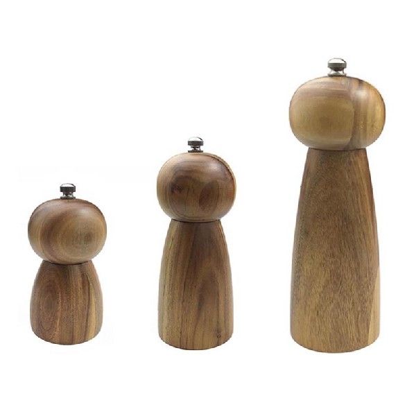 896A Solid Wood Salt and Pepper Grinder Refillable.Spice