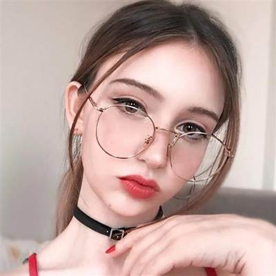 速发2020 New fashion simple unisex round Plain glasses for m