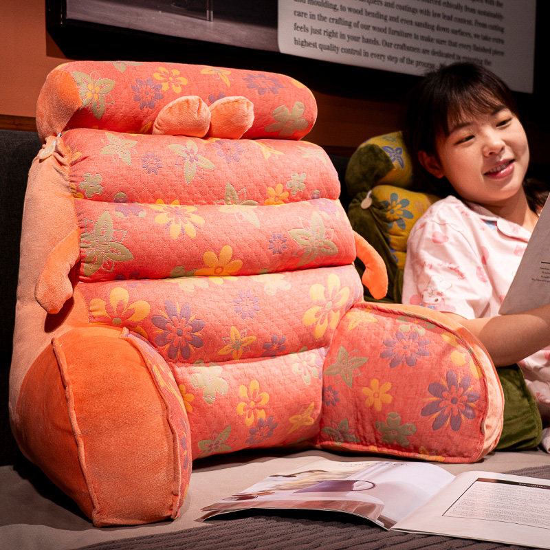 三层纱床头靠垫软包大靠背垫沙发抱枕宿舍床上护腰靠枕玩手机枕头,居家布艺,床头靠垫,淘宝优惠券,粉丝福利购,淘宝优惠卷