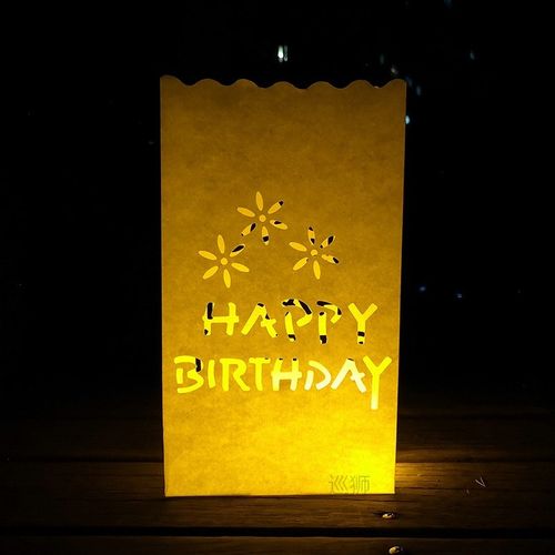 20 pcs/lot Heart Shaped Tea Light Holder Luminaria Paper Lan