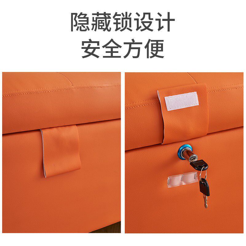 可储物多功能沙发凳收纳箱门w口家用储藏箱带隐藏锁长条沙发换鞋