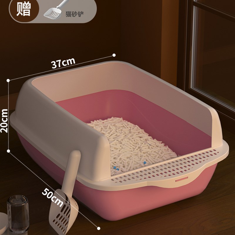 烁腾猫咪猫砂盆号k全封闭式厕所幼猫猫沙盆子防外溅屎盆砂盘除臭