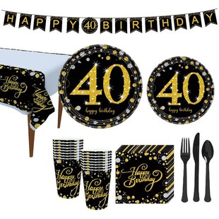 40th Birthday Party Gold Happy Birthday Balloon Foil 40th B